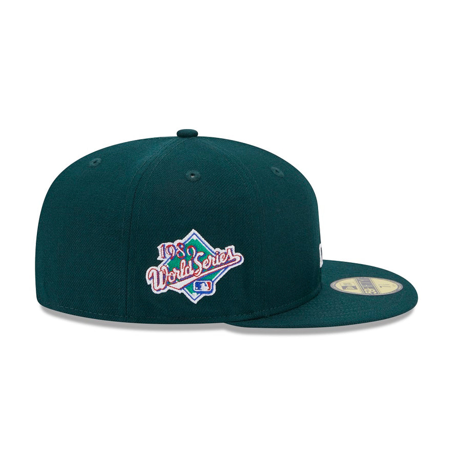 Oakland Athletics 59FIFTY MLB Reverse Logo Green Cap