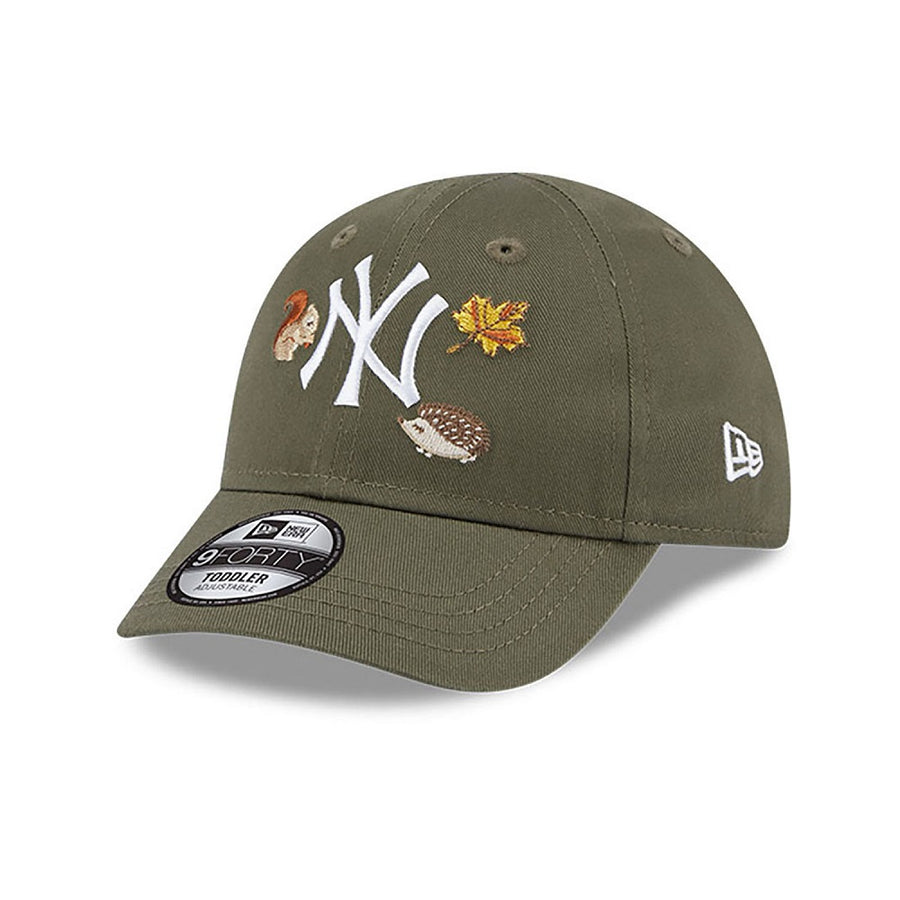 Caps New Era New York Yankees MLB Side Patch 9FORTY Adjustable Cap New Olive White Caps New Era New York Yankees MLB Side Patch 9FORTY Adjustable Cap New Olive White
