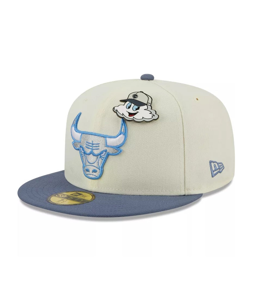 Chicago Bulls 59FIFTY The Elements White/Grey Cap
