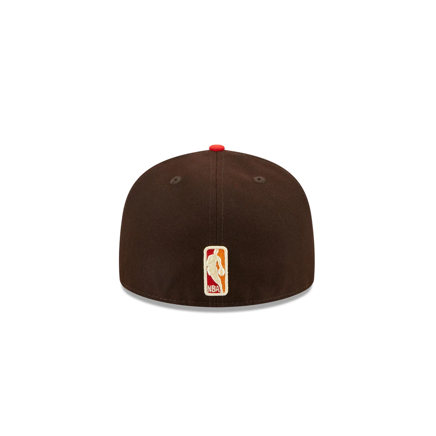 Miami Heat 59FIFTY The Elements Brown/Red Cap