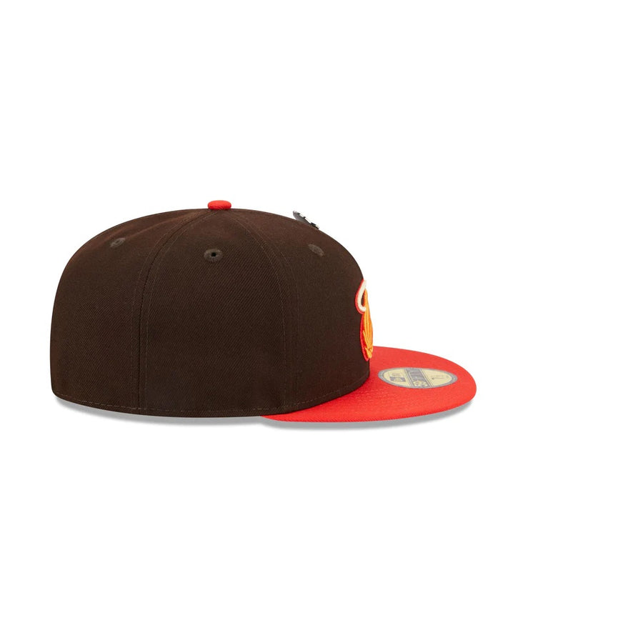 Miami Heat 59FIFTY The Elements Brown/Red Cap