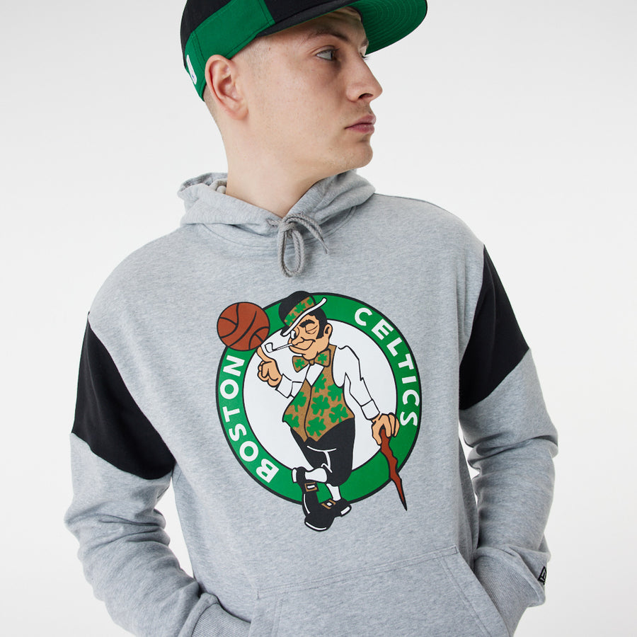 Boston Celtics NBA Colour Insert Grey Hoodie