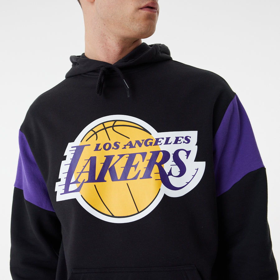 Los Angeles Lakers NBA Colour Insert Black Hoodie