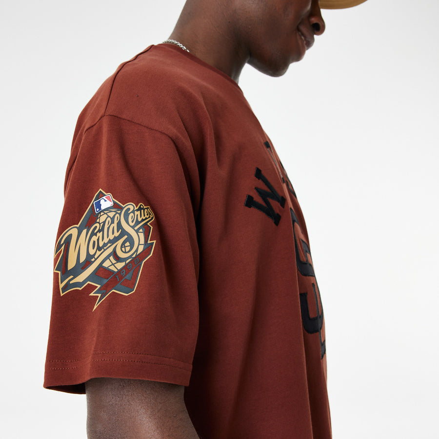 San Diego Padres Oversized MLB Team Patch Brown Tee
