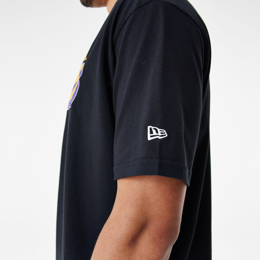 Los Angeles Lakers NBA Graphic Oversized Black Tee