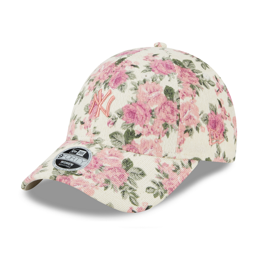New York Yankees 9FORTY Womens Floral Cord Stone Cap