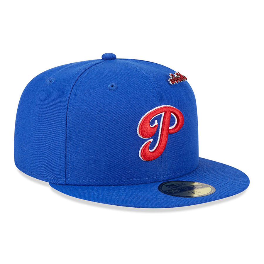 Philadelphia Phillies 59FIFTY MLB Cooperstown Pin Pack Royal Cap