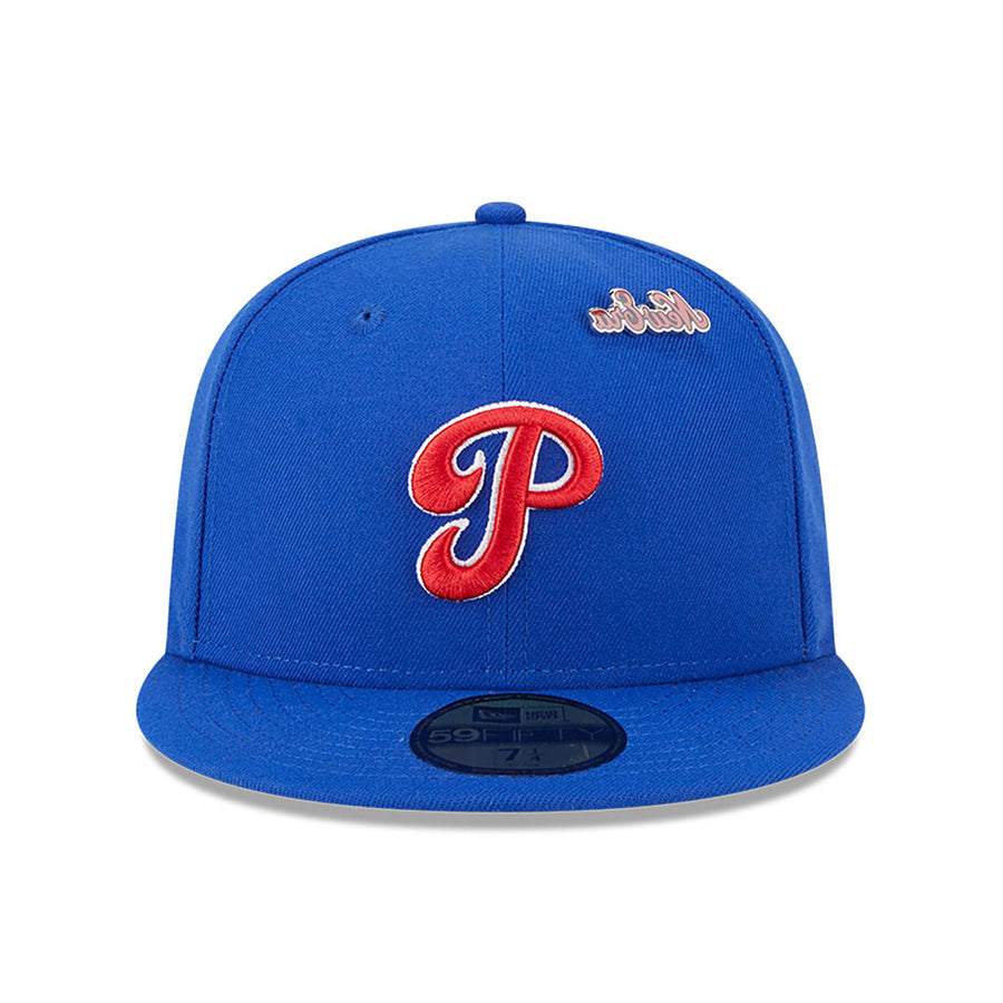 Philadelphia Phillies 59FIFTY MLB Cooperstown Pin Pack Royal Cap