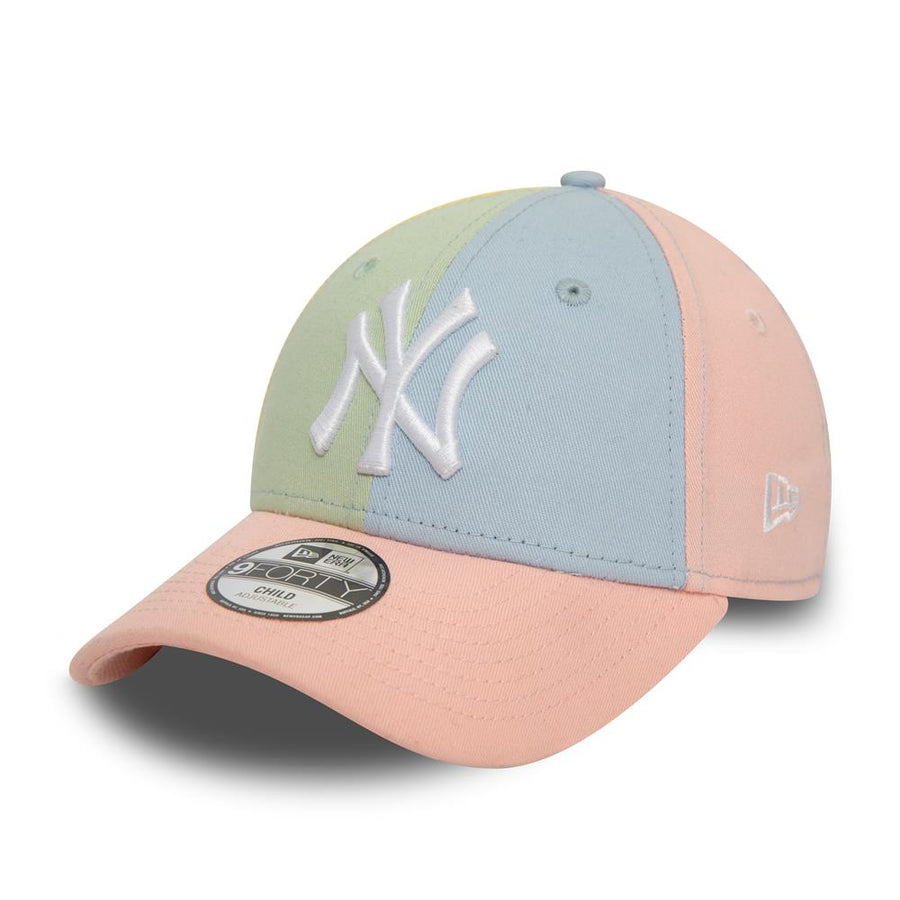 New York Yankees 9FORTY Kids MLB Block Pink Cap