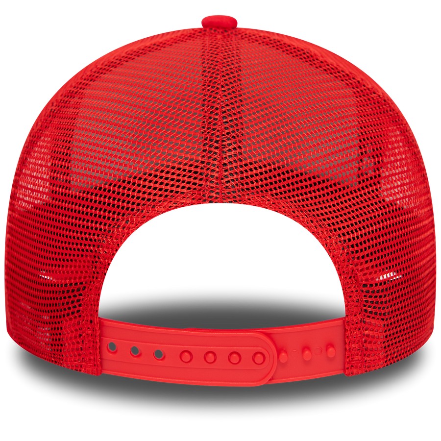 New Era Oval White/Red Trucker Cap