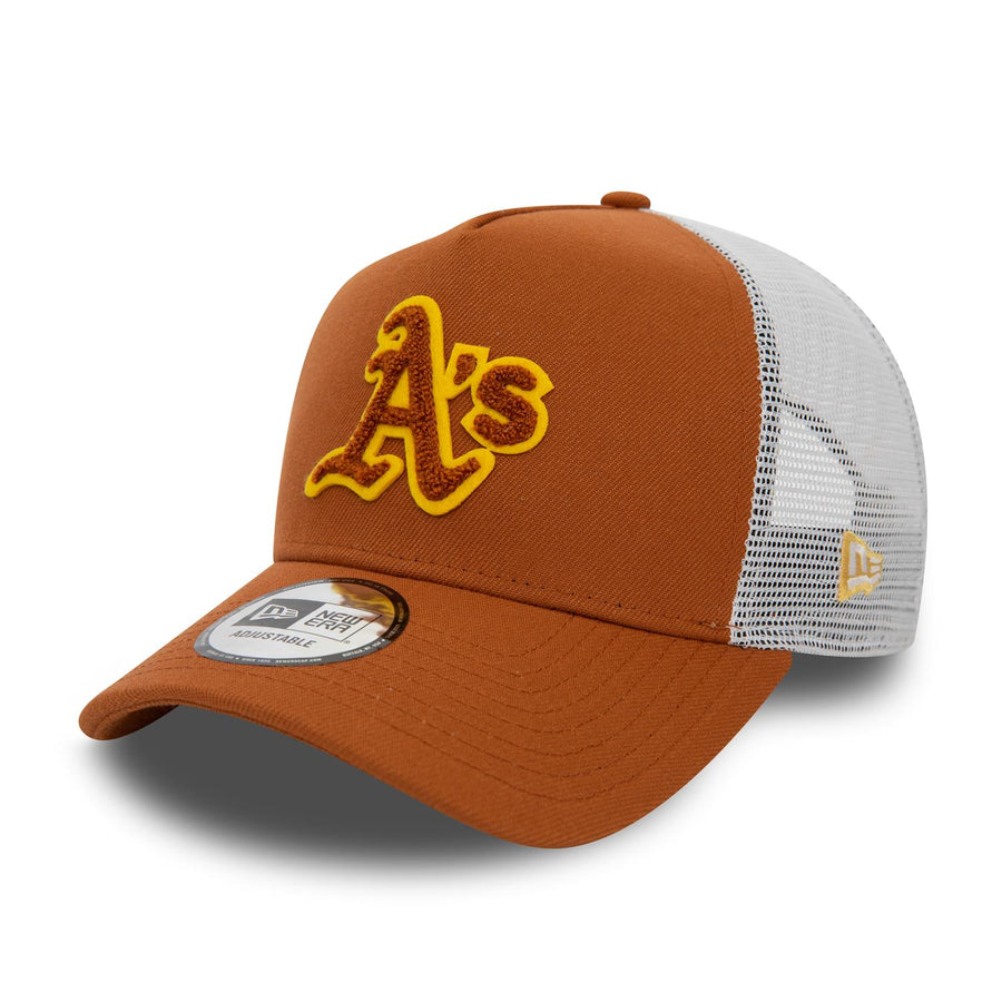 Oakland Athletics Boucle Brown Trucker Cap – NewEra