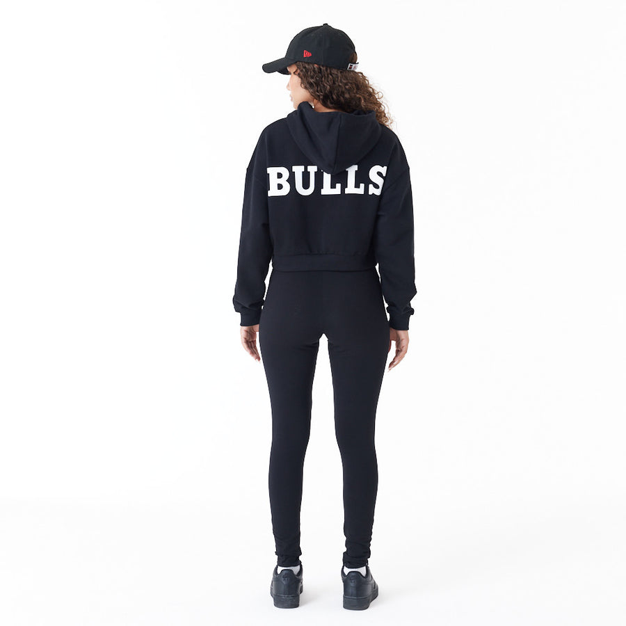 Chicago Bulls Womens NBA Team Logo Black Leggings