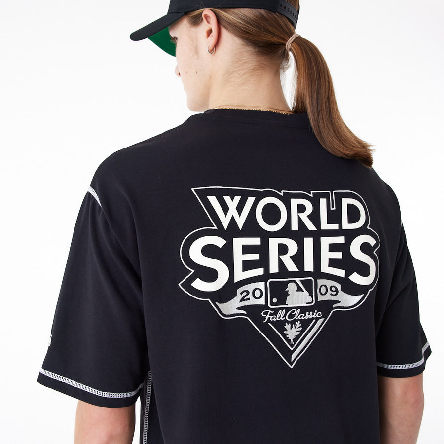 New York Yankees MLB World Series Oversized Black Tee