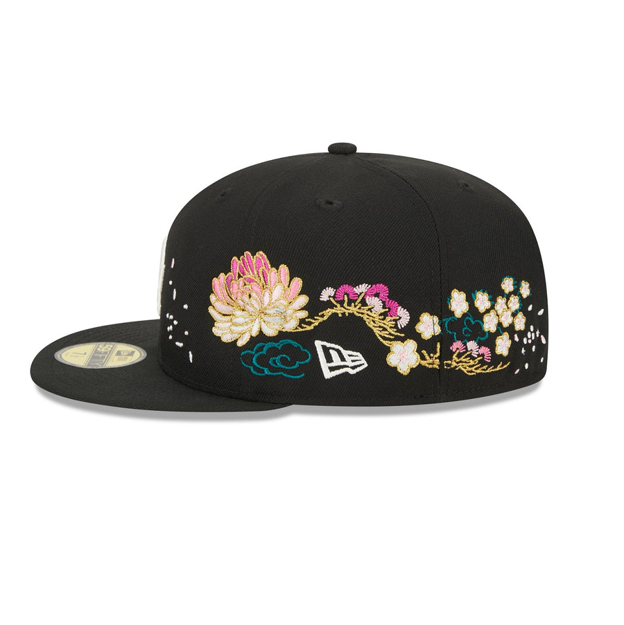 Los Angeles Dodgers 59FIFTY Cherry Blossom Black Cap