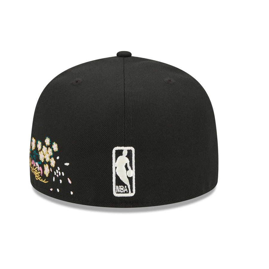 Brooklyn Nets 59FIFTY Cherry Blossom Black Cap