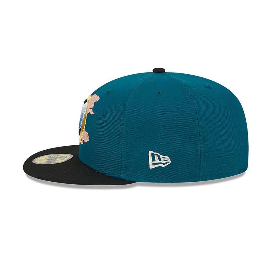 Chicago Cubs 59FIFTY Cloud Spiral Green Cap