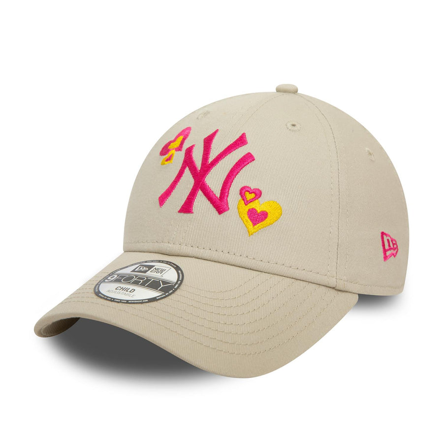 New York Yankees 9FORTY  Kids Hearts Icon Stone Cap