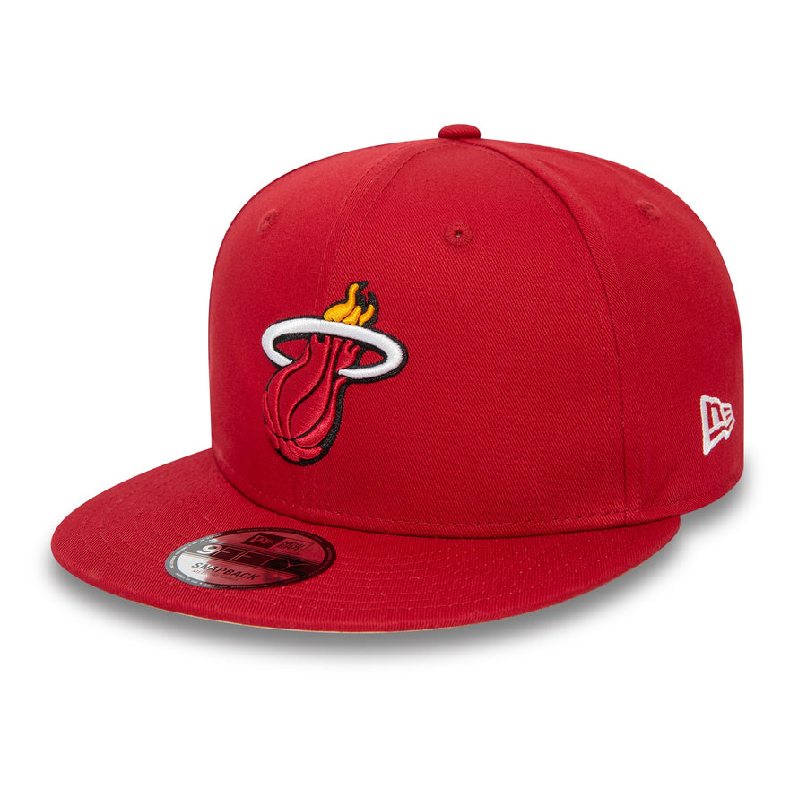 Miami Heat 9FIFTY NBA Rear Logo Snapback Red Cap – NewEra