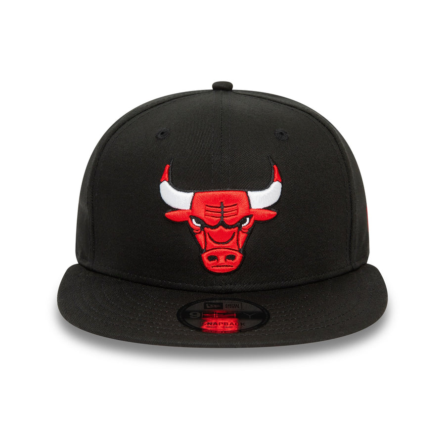 Chicago Bulls 9FIFTY NBA Rear Logo Snapback Black Cap