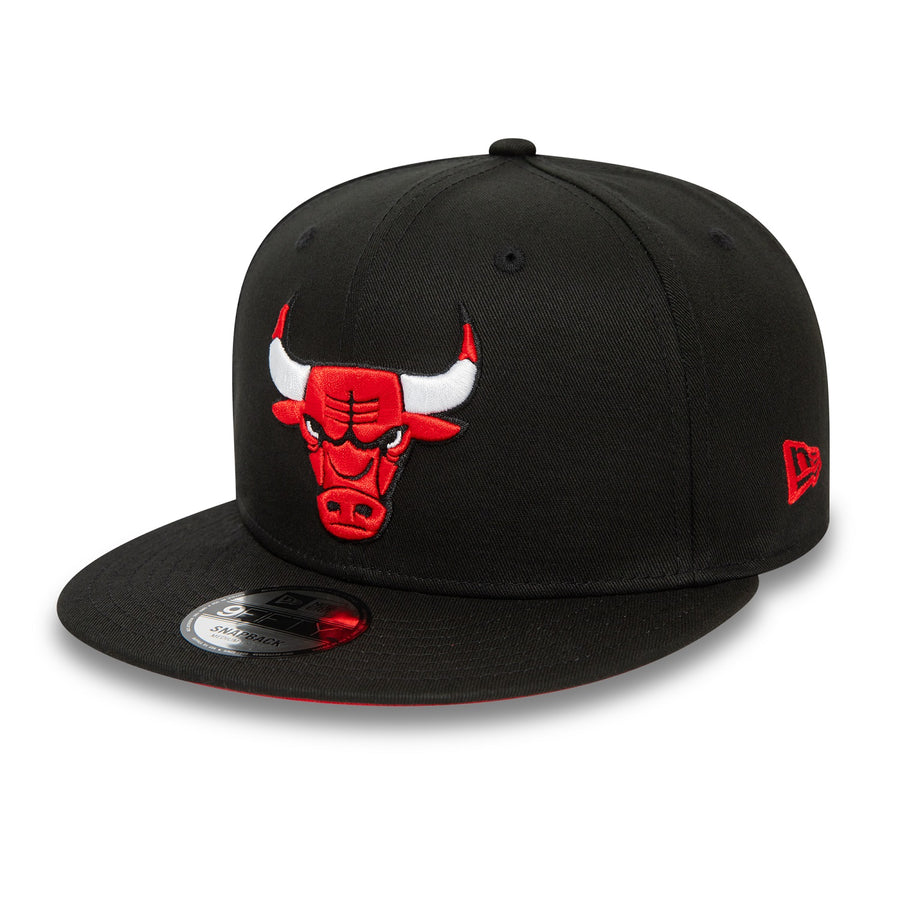 Chicago Bulls 9FIFTY NBA Rear Logo Snapback Black Cap