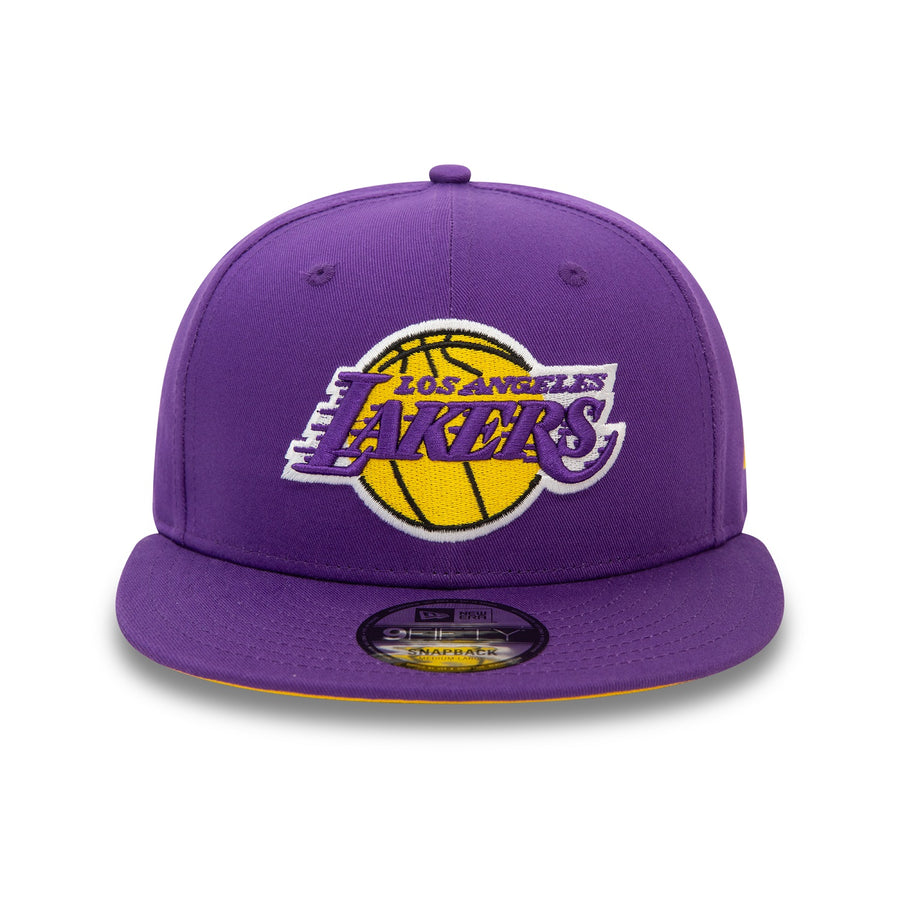 Los Angeles Lakers 9FIFTY NBA Rear Logo Snapback Purple Cap