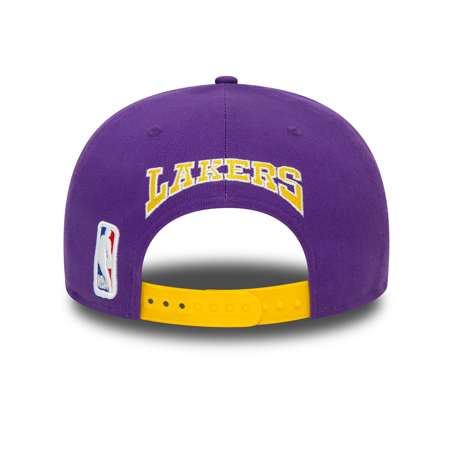 Los Angeles Lakers 9FIFTY NBA Rear Logo Snapback Purple Cap