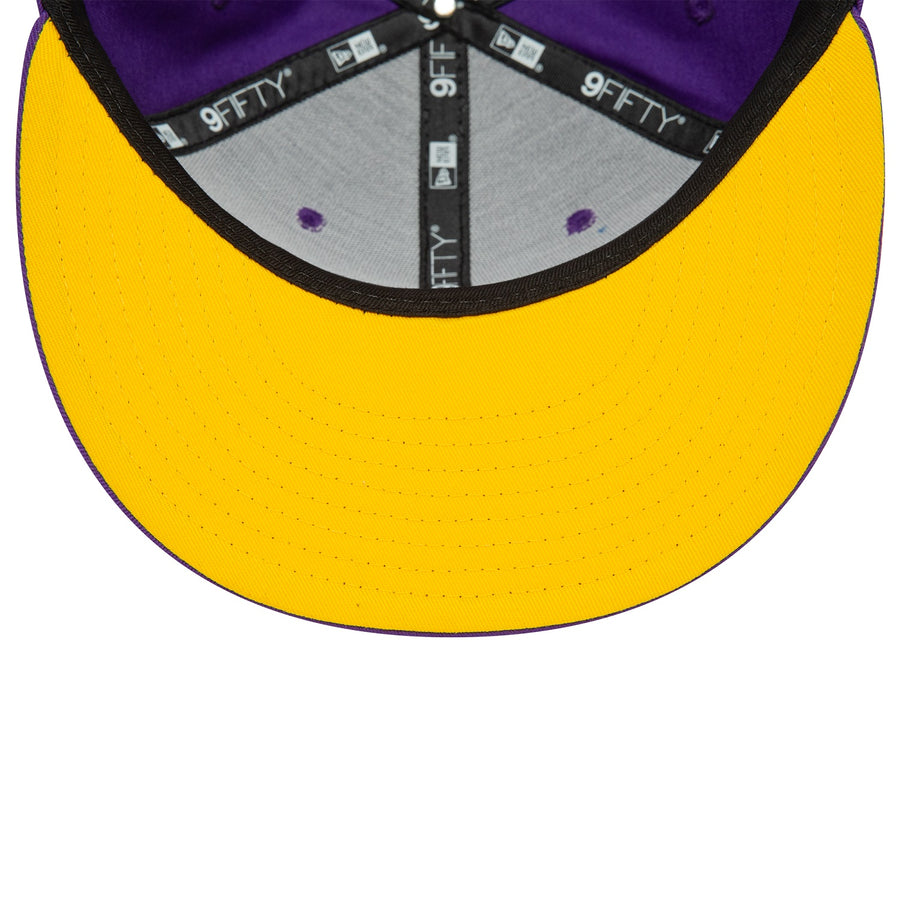 Los Angeles Lakers 9FIFTY NBA Rear Logo Snapback Purple Cap