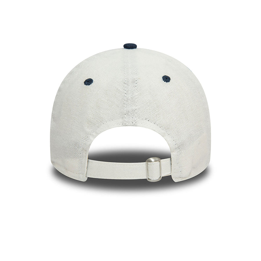 New Era 9TWENTY Linen Script White/Blue Cap