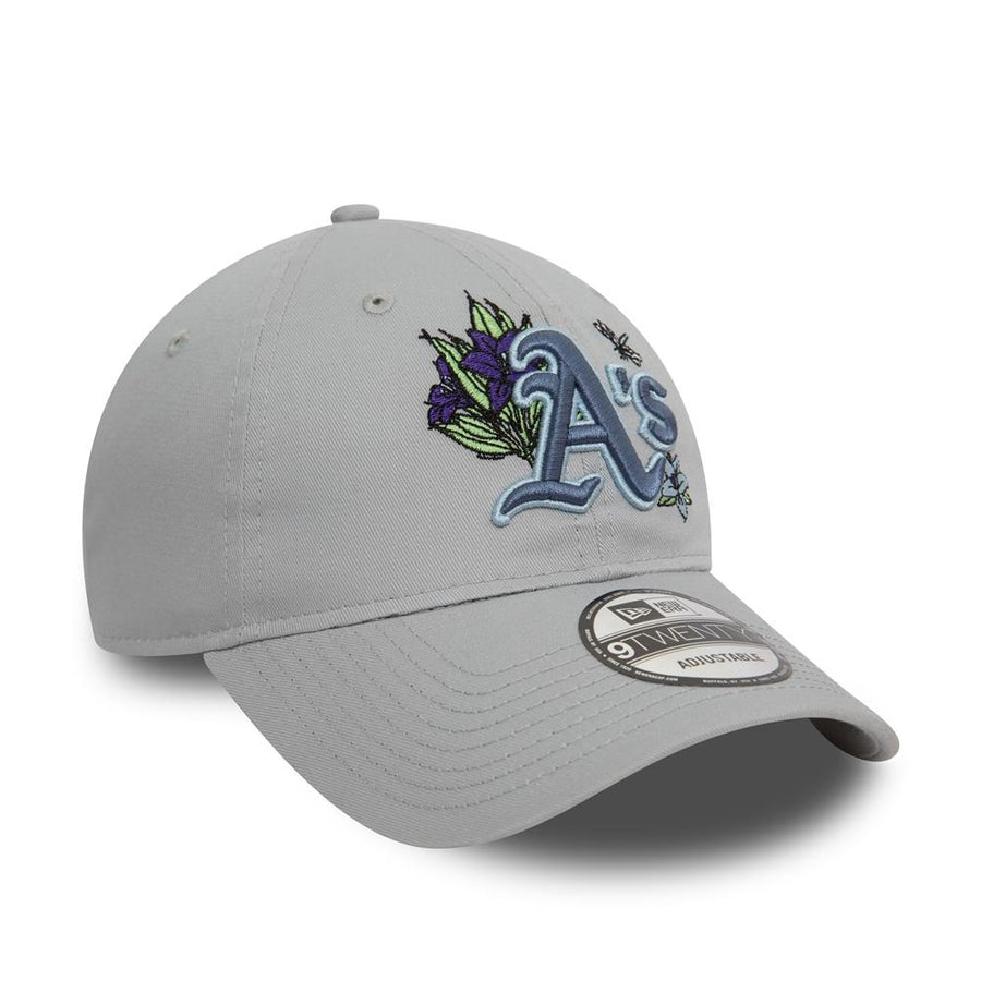 Oakland Athletics 9TWENTY MLB Floral Grey Cap