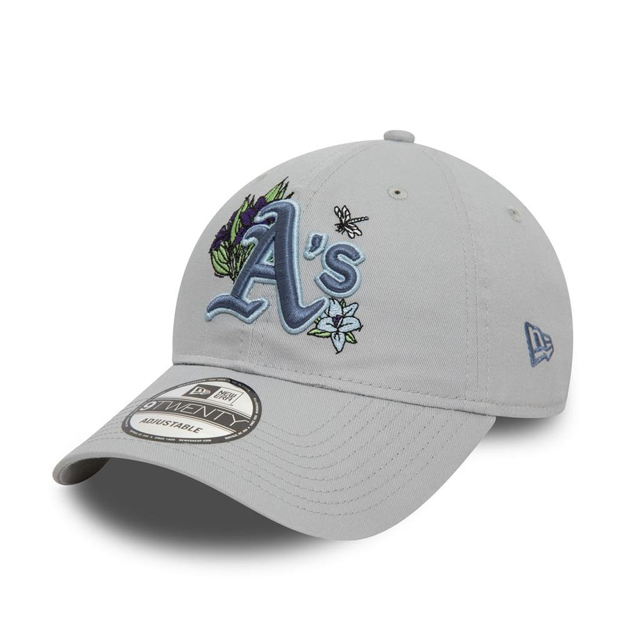 Oakland Athletics 9TWENTY MLB Floral Grey Cap
