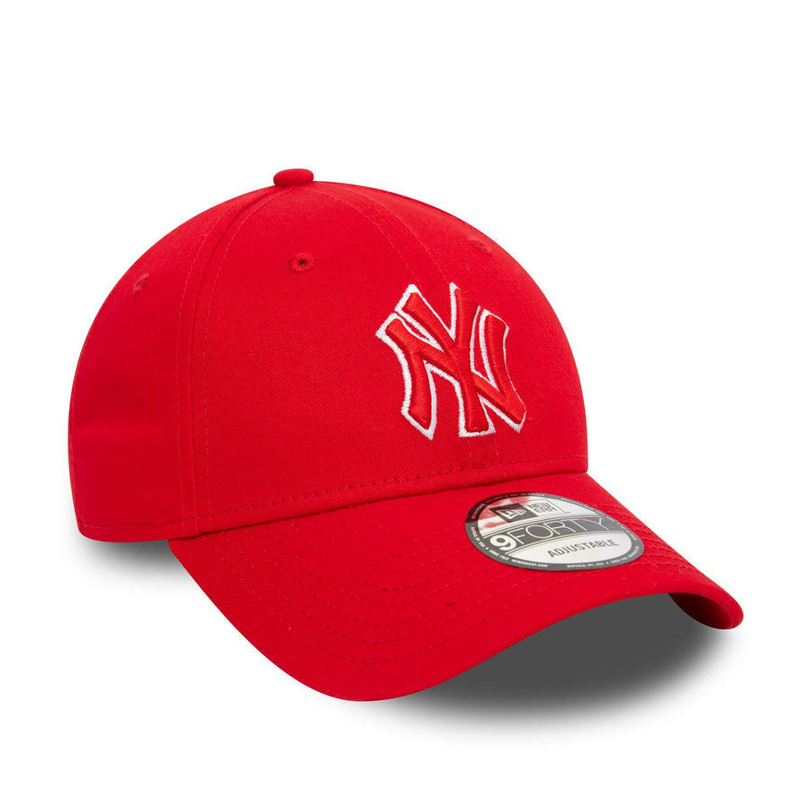 New York Yankees 9FORTY team Outline Red Cap