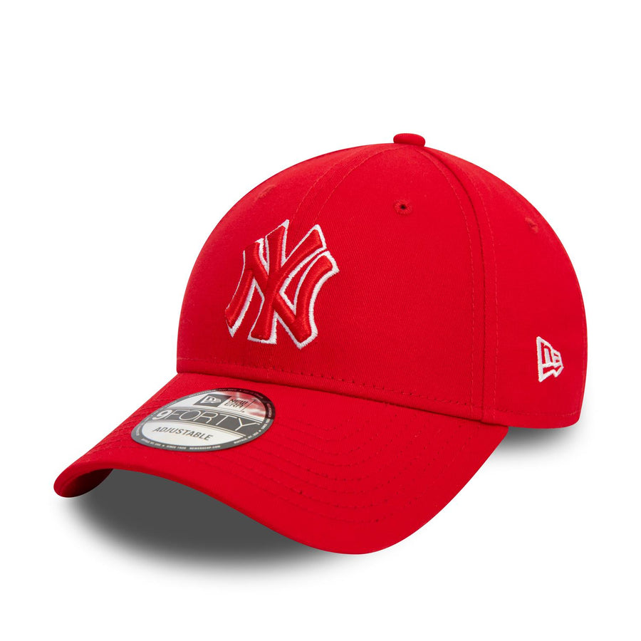 New York Yankees 9FORTY team Outline Red Cap