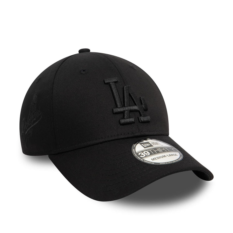 Los Angeles Dodgers 39THIRTY Monochrome Black Cap