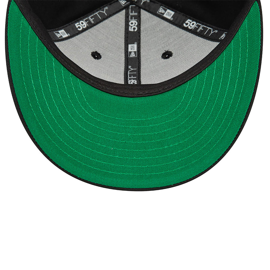 New Era 59FIFTY Low Profile Heritage Script Black Cap