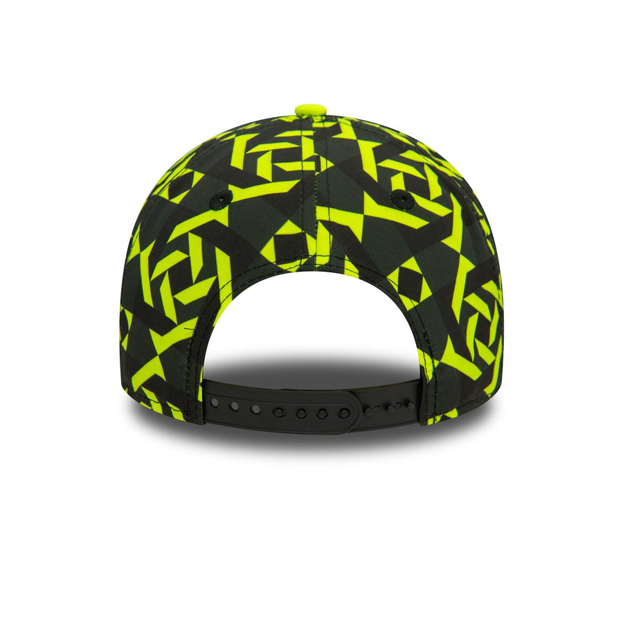 VR46 9FORTY E-Frame Geo Print Bright Yellow Cap