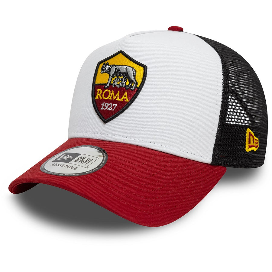 AS Roma E-Frame Core Trucker White Cap