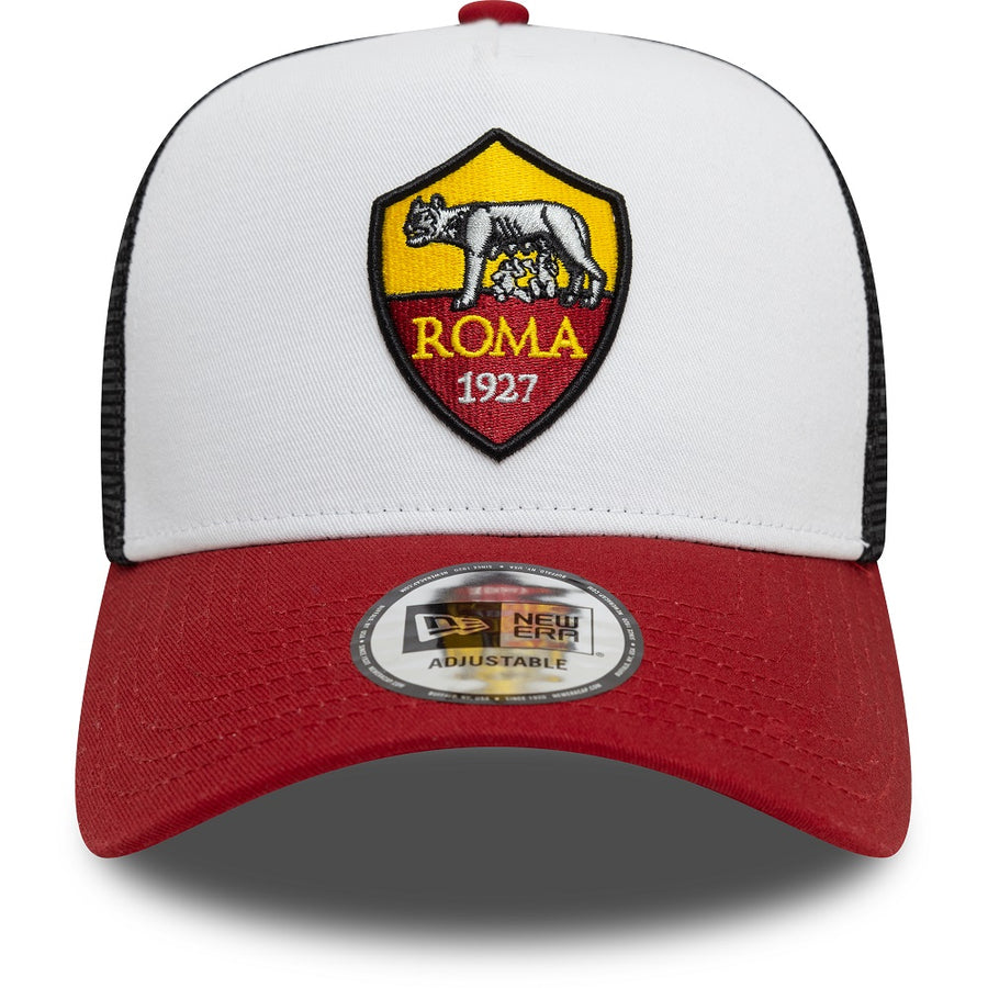 AS Roma E-Frame Core Trucker White Cap