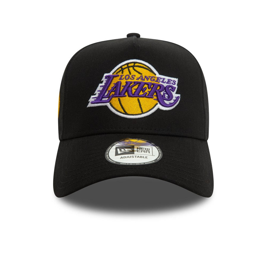 Los Angeles Lakers E-frame Patch Black Trucker Cap