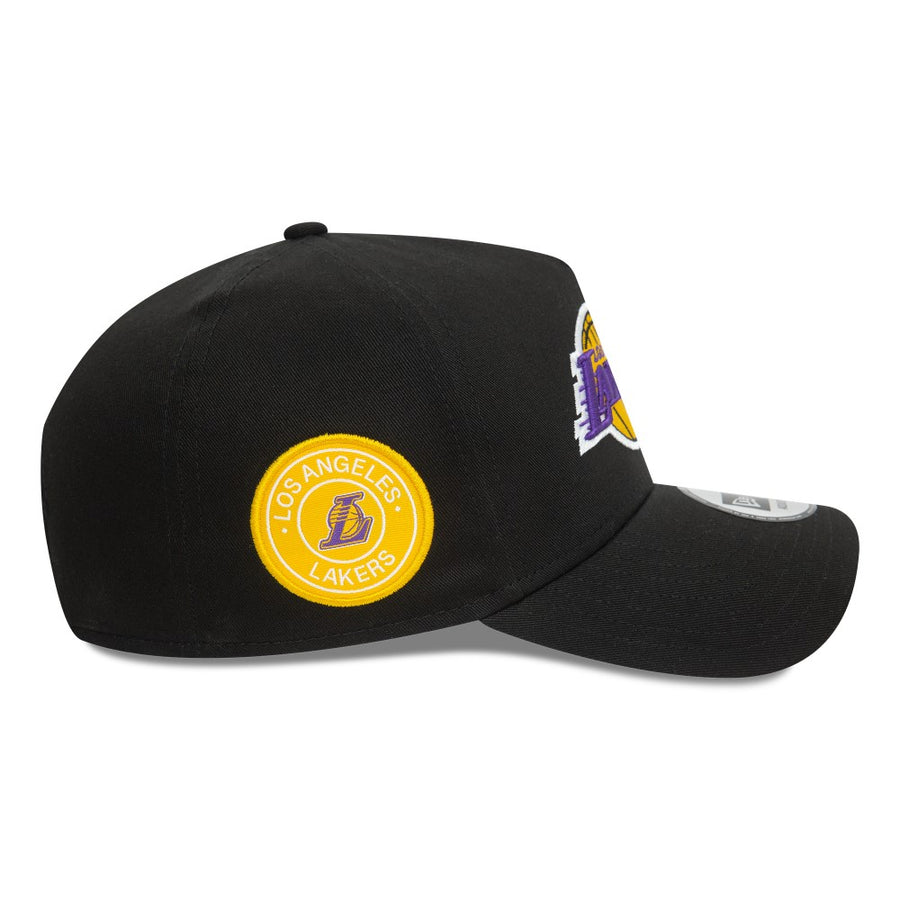 Los Angeles Lakers E-frame Patch Black Trucker Cap