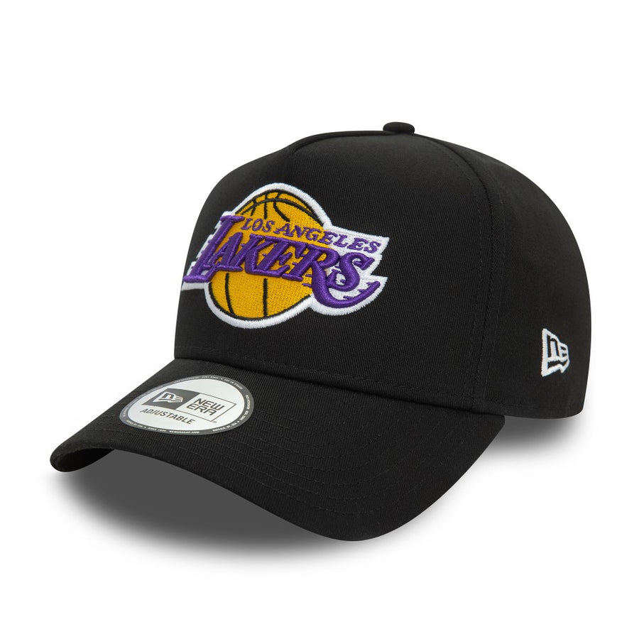Los Angeles Lakers E-frame Patch Black Trucker Cap