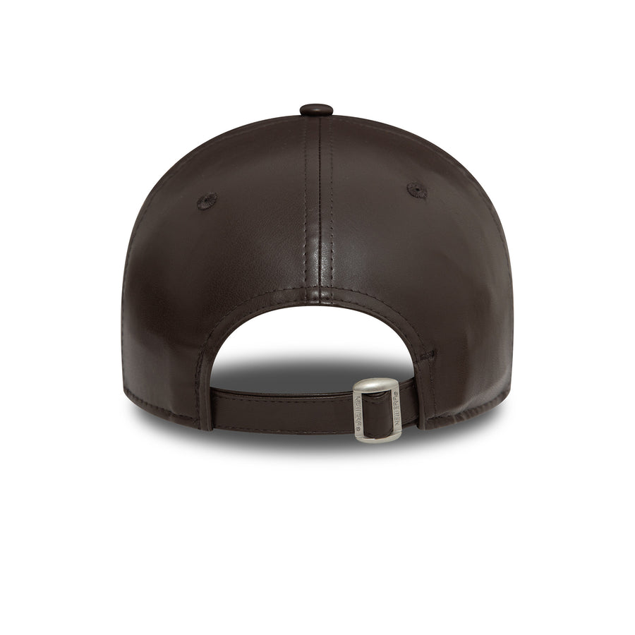 New York Yankees 9FORTY Womens Midi PU Dark Brown Cap
