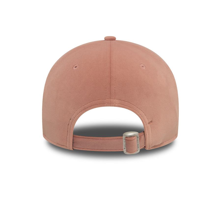 New York Yankees 9FORTY Womens Velour Diamante Pastel Pink Cap