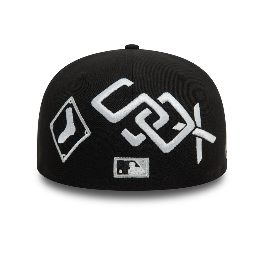 Chicago White Sox 59FIFTY MLB Cooperstown Patch Black Cap