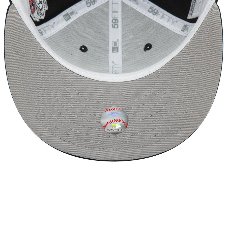 Chicago White Sox 59FIFTY MLB Cooperstown Patch Black Cap