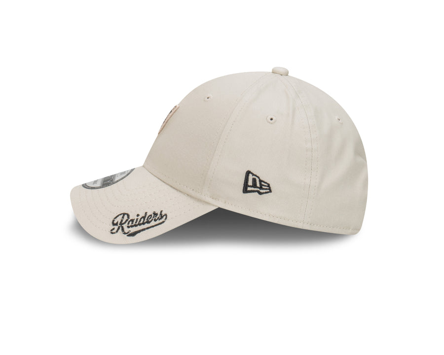 Las Vegas Raiders 9FORTY Apac Visor Script Stone Cap