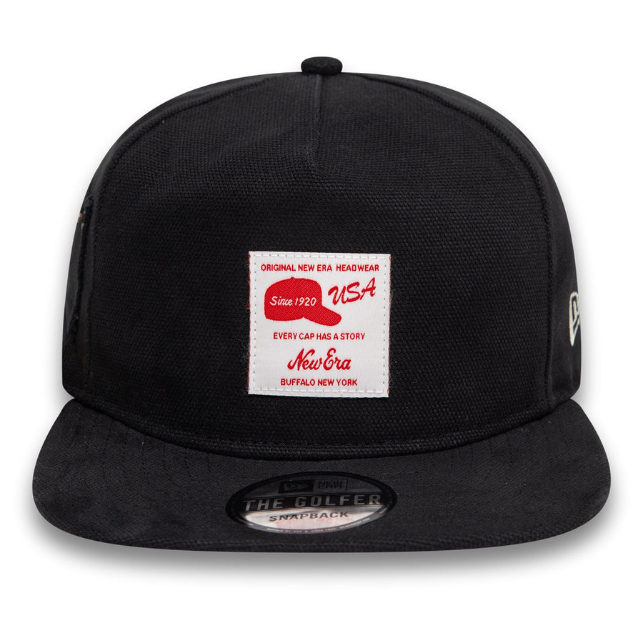 New Era Golfer Workwear Black Cap