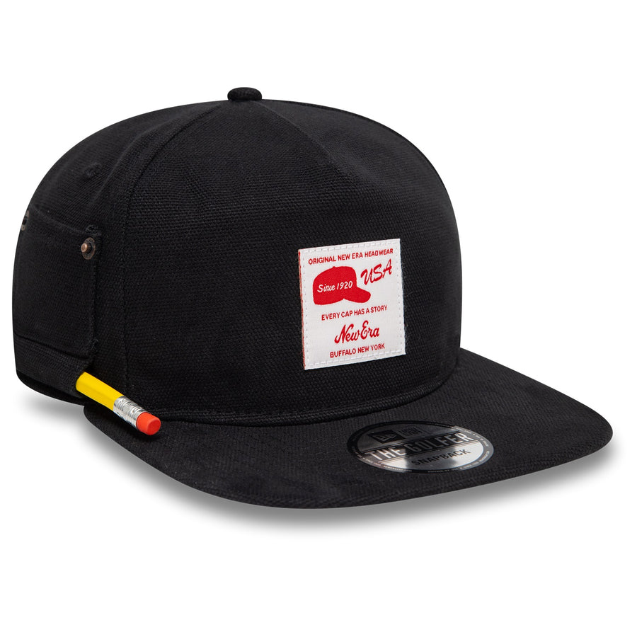 New Era Golfer Workwear Black Cap
