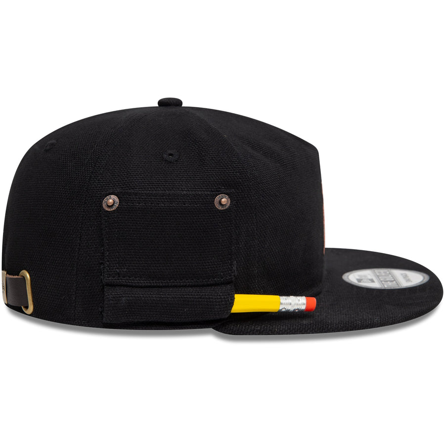 New Era Golfer Workwear Black Cap