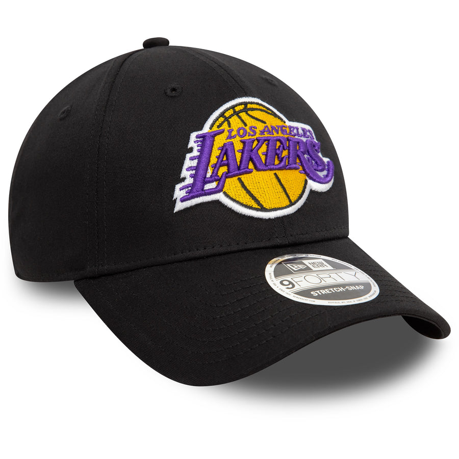 Los Angeles Lakers 9FORTY NBA Stretch Snap Black Cap