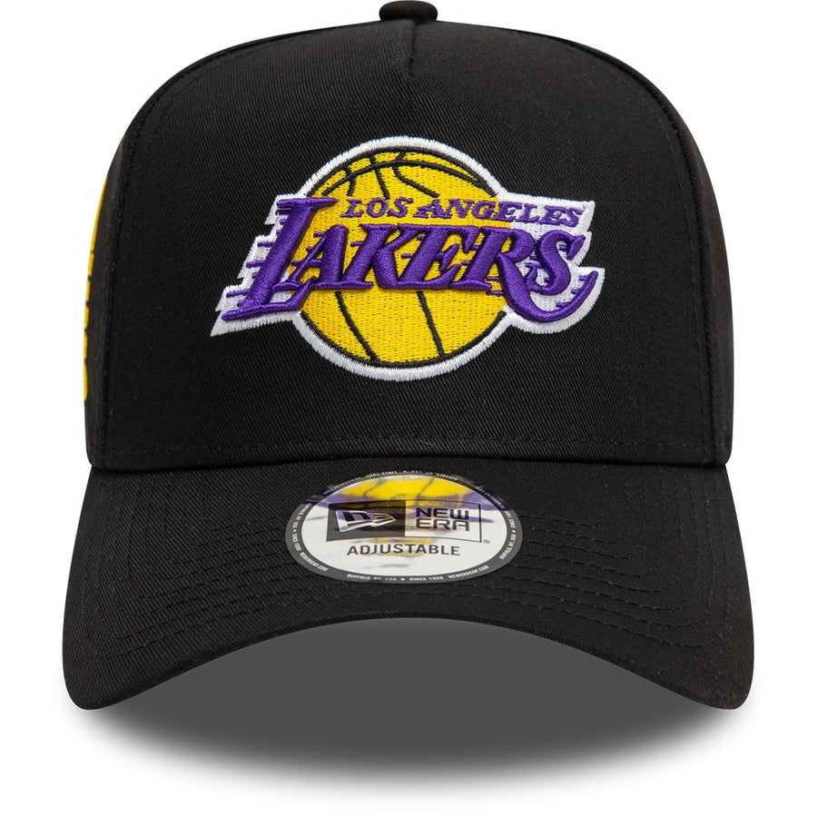 Los Angeles Lakers E-Frame NBA Patch Black Trucker Cap